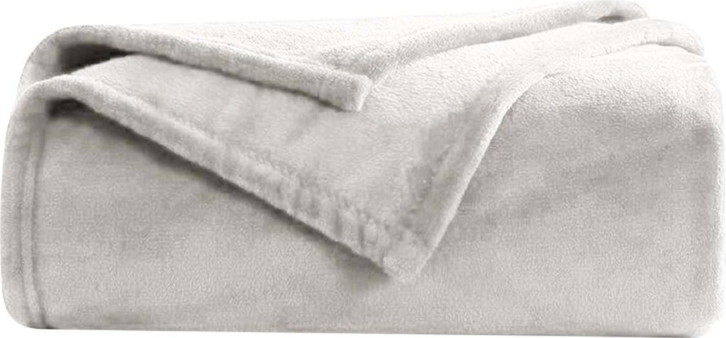 Inny, Decke Sofa und Bett Stoff 150x200cm Bequem Warm Gemütlich, Beige