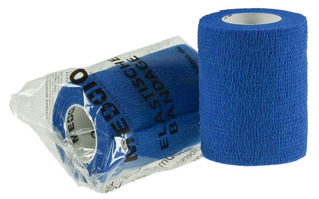 1 Haftbandage Fixierbinde 7,5 cm x 4,5 m blau