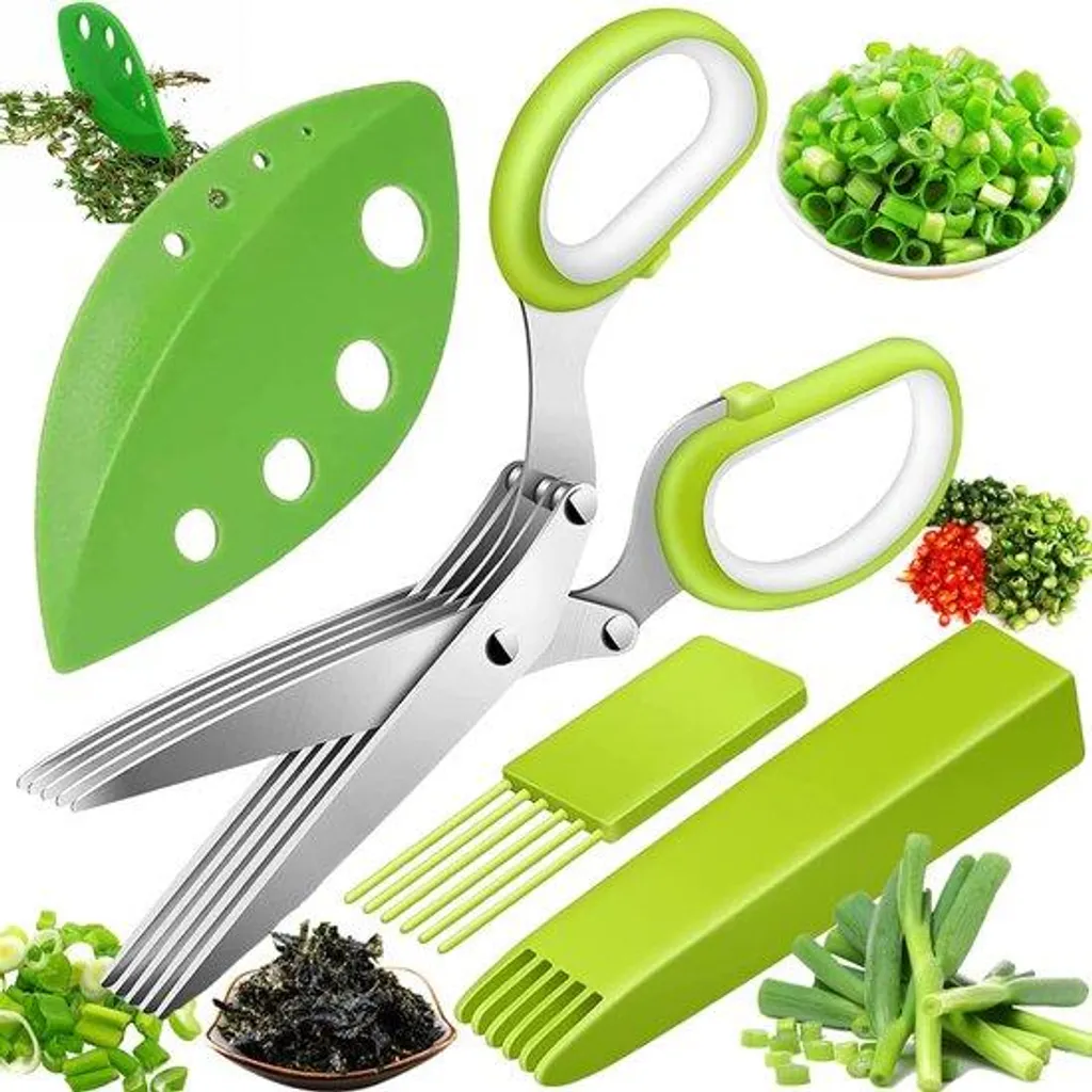 Ciseaux de cuisine multi-lames en acier inoxydable de haute qualité