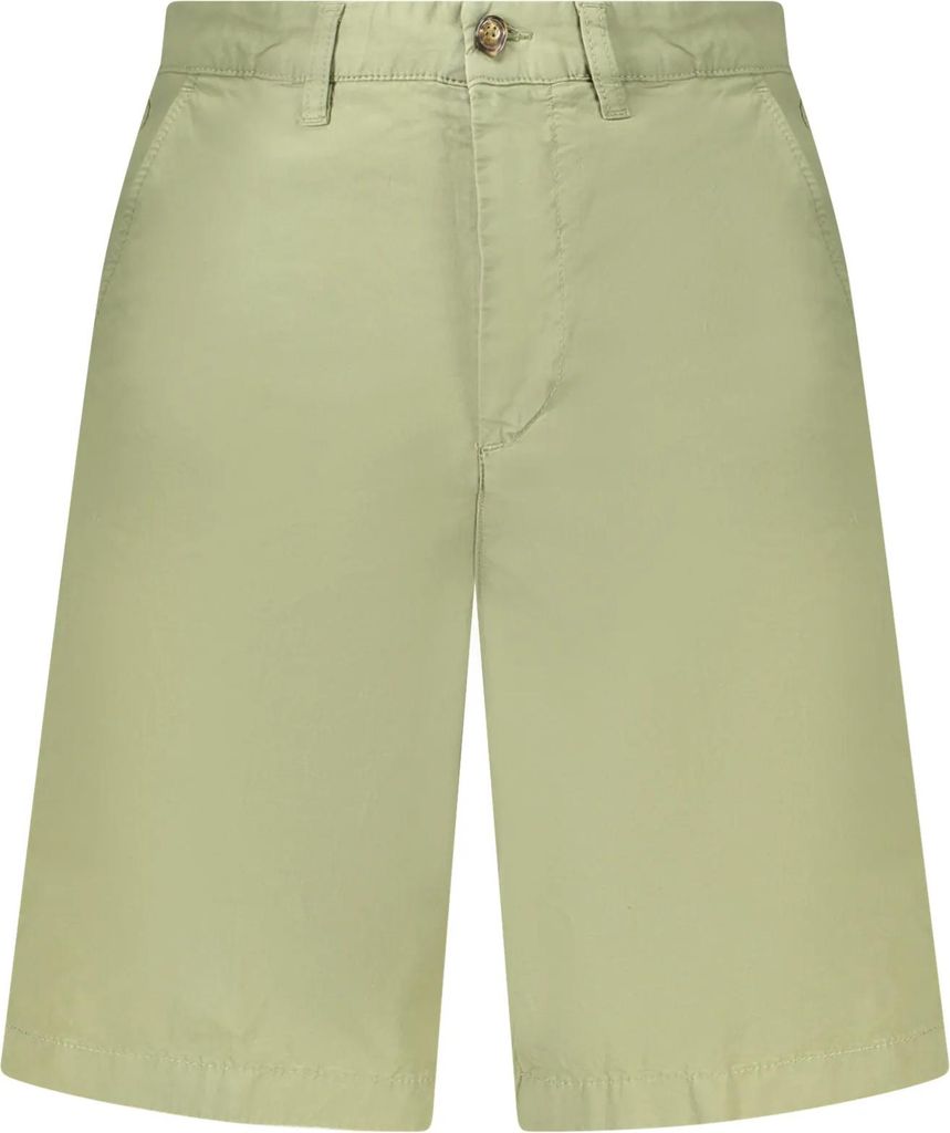 Herren Bermuda-Shorts Grün - Regular Fit mit Logo und 4 Taschen