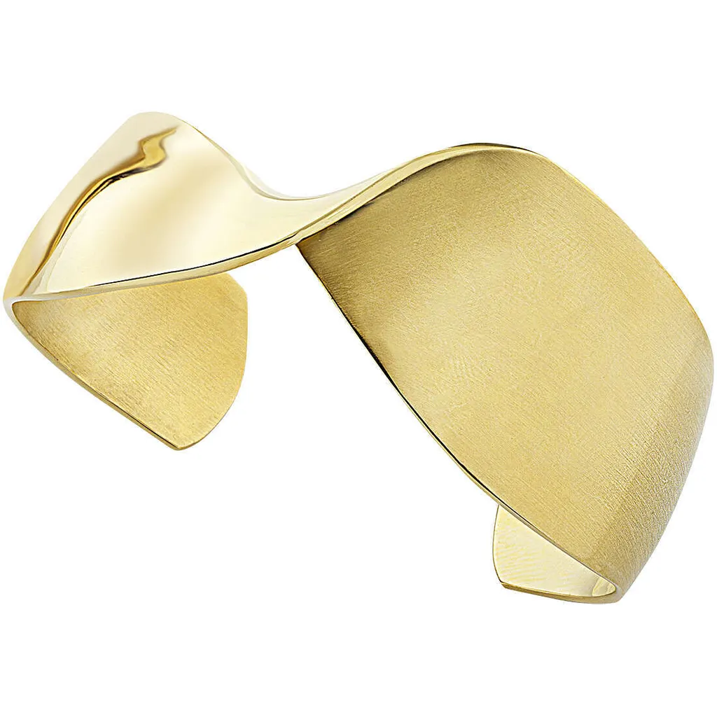 Breil Gold Retwist Bracelet - Bracciale Donna Acciaio Oro a Onda