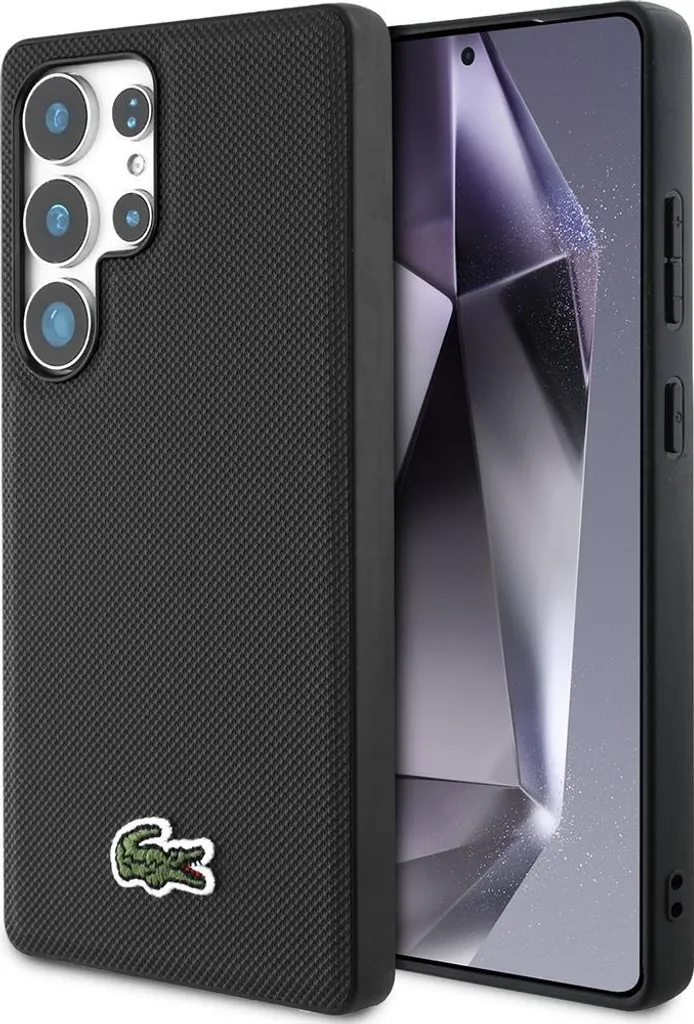 Protection de Luxe Lacoste Piqué pour Samsung Galaxy S25 Ultra Noir