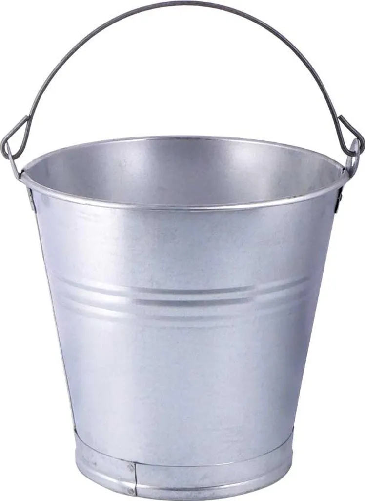 Seau en Tôle Galvanisée 10 Litres - Modèle Wia 10 Znc Haute Résistance