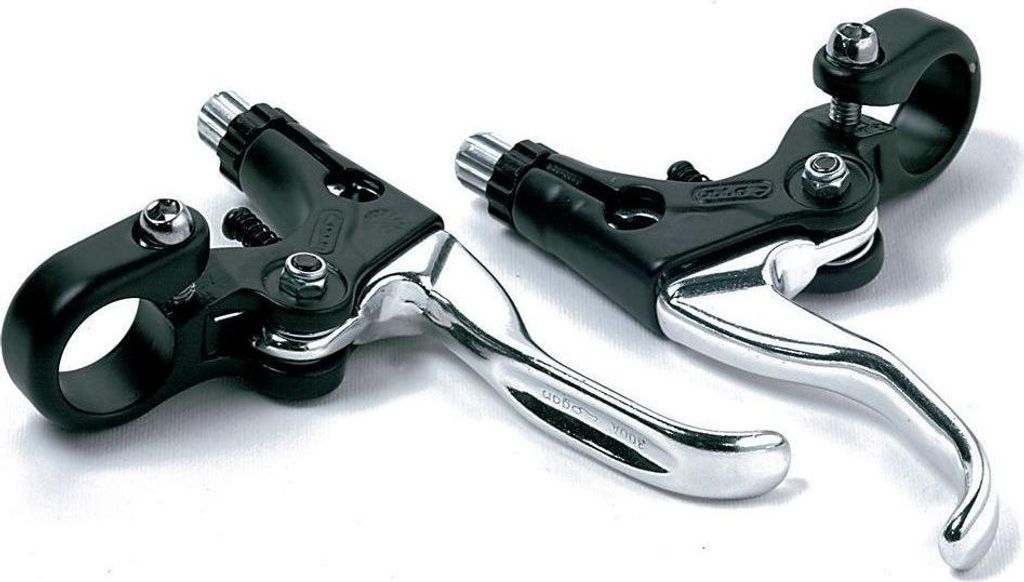 Am Fahrrad V-Brake Paar Bremshebel in Stahl Hochglanz-Finish Fahrrad