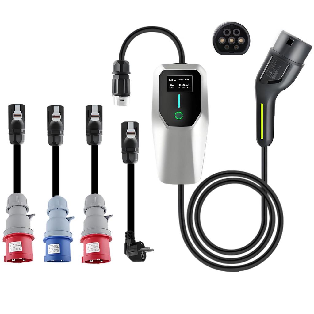 Chargeur EV mobile Junsun Type 2 22 kW 32A avec 4 Image du produit 