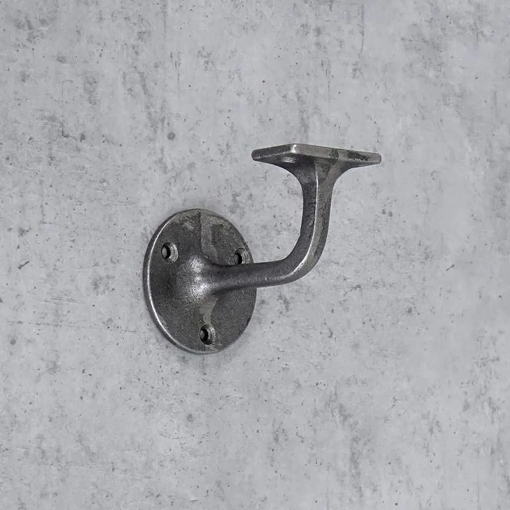 Fixation étagère murale en acier pour décoration rustique 80x75 mm x2 - 4