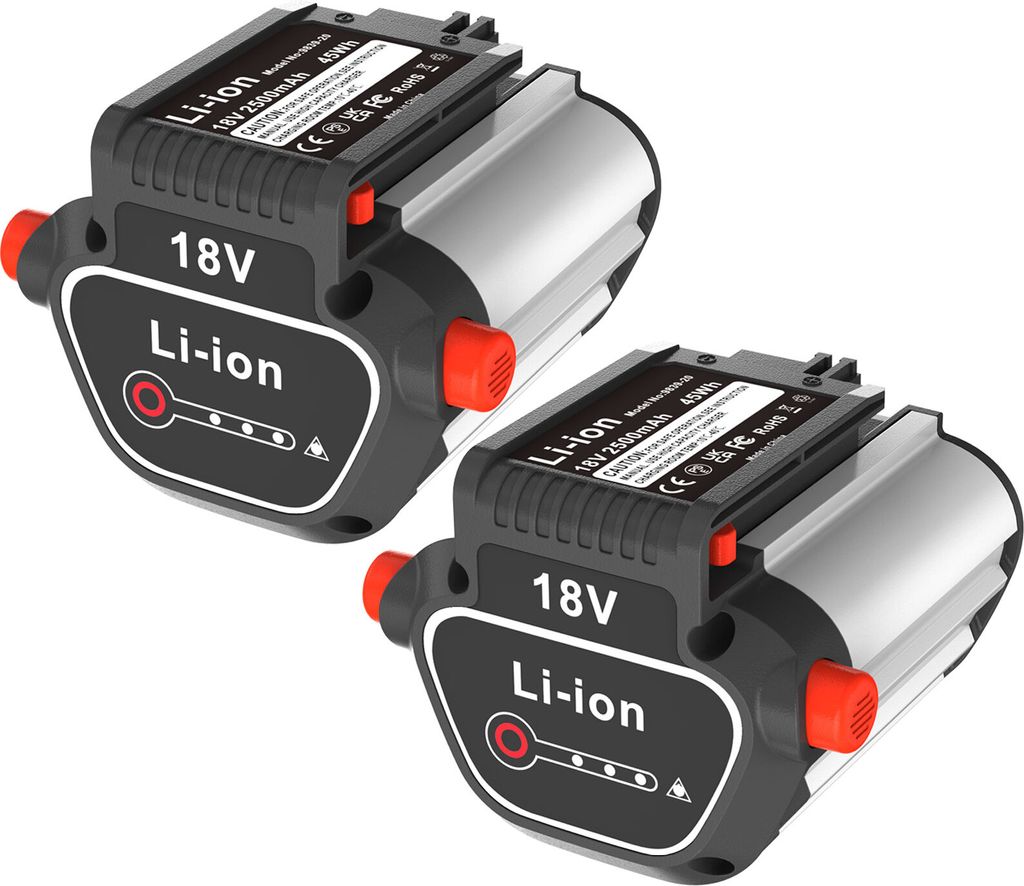 2-Pack 18V 4000mAh Li-ion Cordless Battery Batterie sans Image du produit 