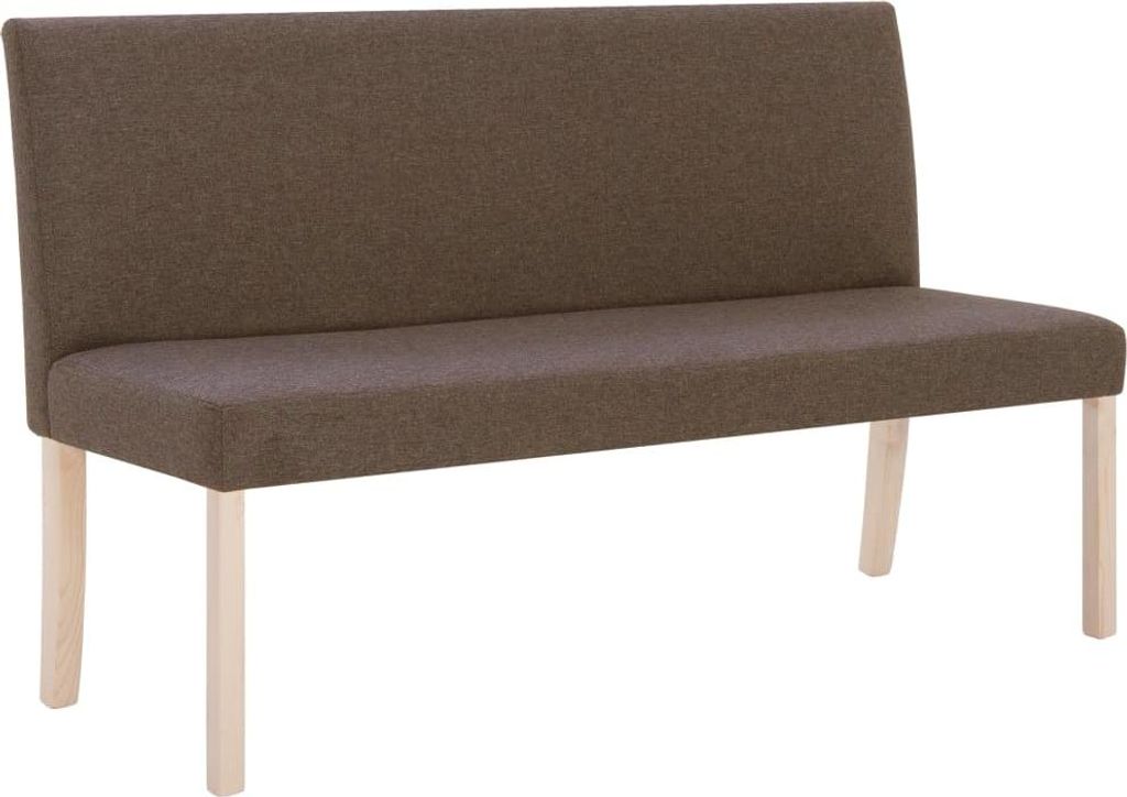 vidaXL Sitzbank 139,5 cm Braun Polyester