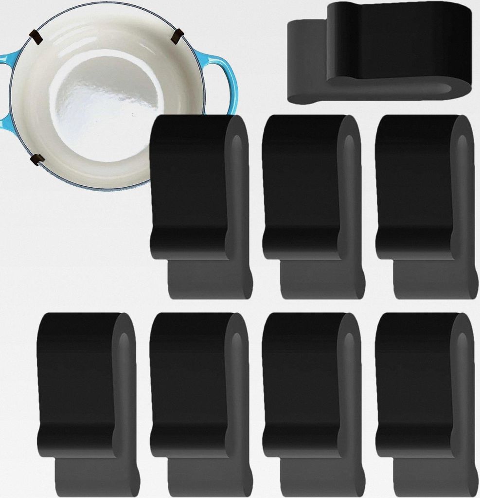 Flexible Stoßstangenschutz-Clips für Backofendeckel, Clips für Backofendeckel | Ersatz für 8X-Topfschutz, Topfschutz, Clips, Schutz-Clips für P