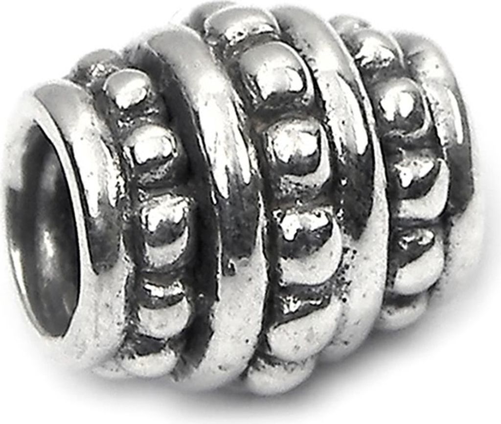 CarloBiagi Charm Bead Zylinder 925 Echt Silber Schmuck Element D2BBS167
