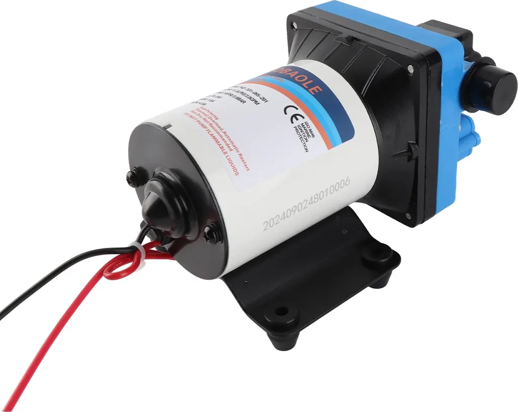 Pompe à membrane haute pression 24V livrée avec raccords et filtre
