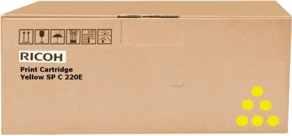 Consommable Ricoh Jaune Original 19.37g pour Documents Couleur Nets - 12