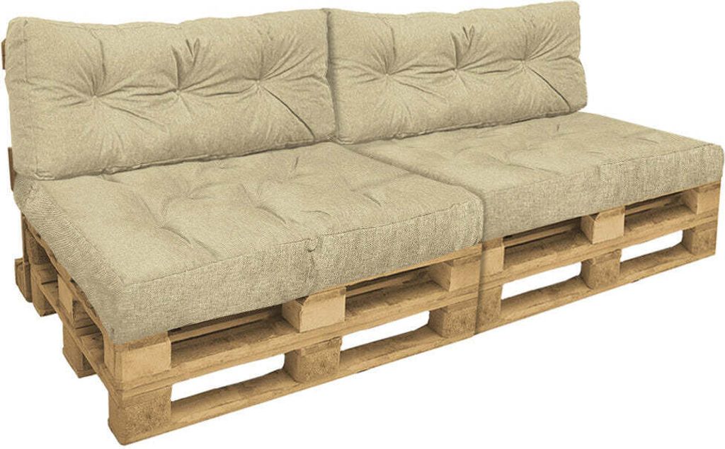 VOUNOT® Palettenkissen 4er Set für Indoor und Outdoor, Produktbild 