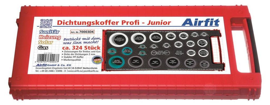coffret de joints universels airfit, Juniorpour sanitaire, Image du produit 
