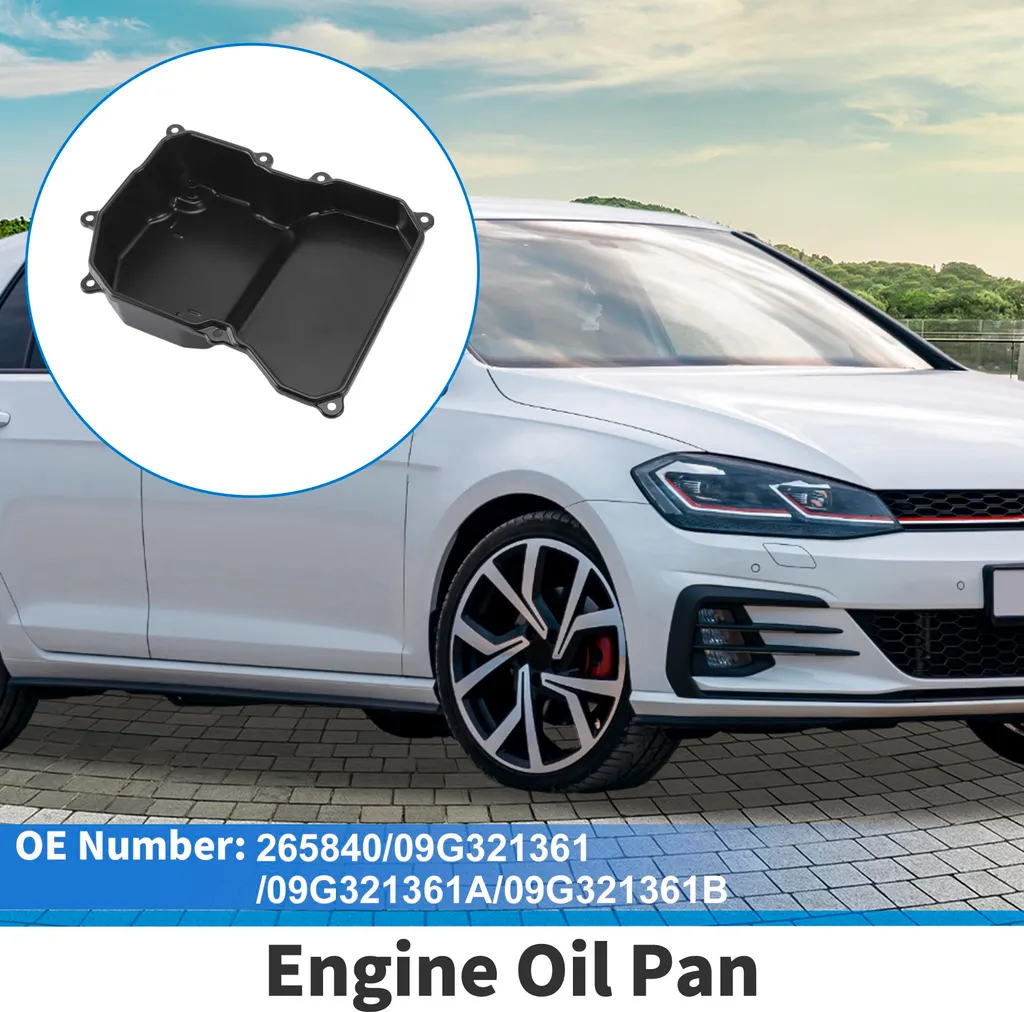 Carter Moteur en Alliage Aluminium Noir pour VW Passat 09G321361A Robuste