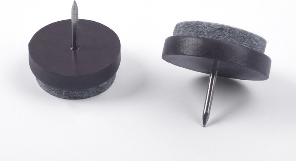 INF 200er-Pack Möbelgleiter - Braun 20mm, Rutschfest, Leise