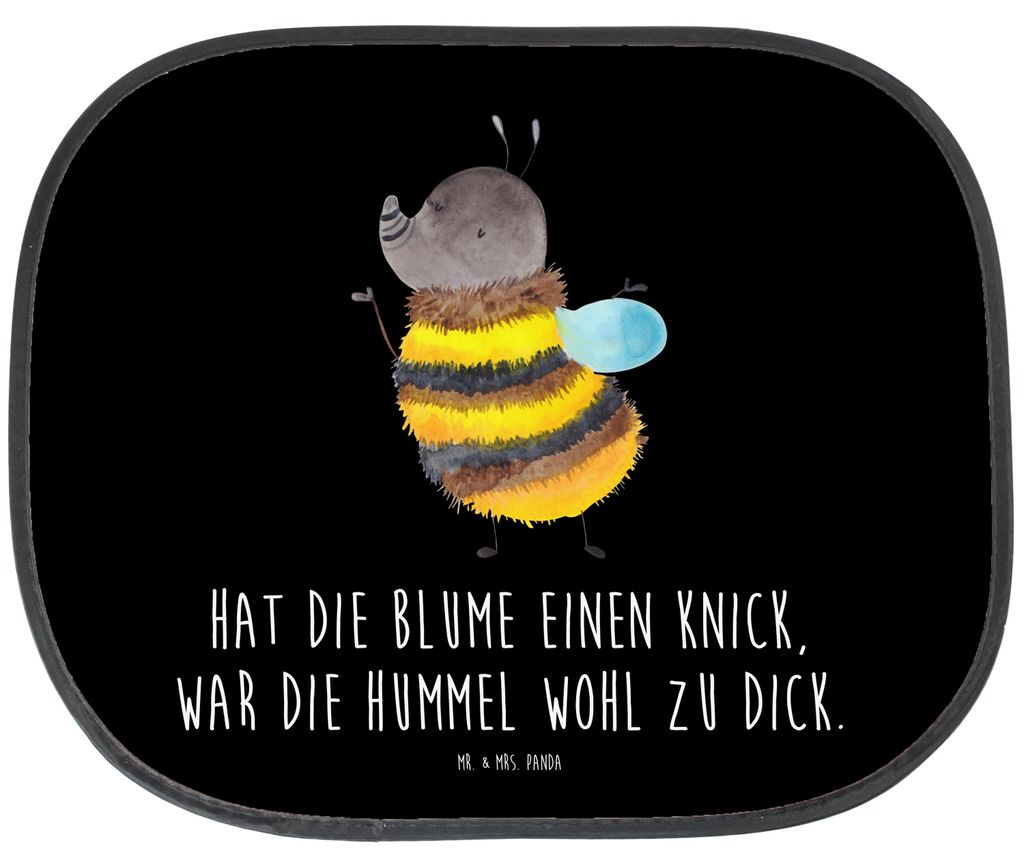 Mr. & Mrs. Panda fenster sonnenschutz auto Hummel flauschig - Schwarz - Geschenk, Hitzeschutz, Lustige Sprüche, Sonnenblende, Biene, Scheibenschut...