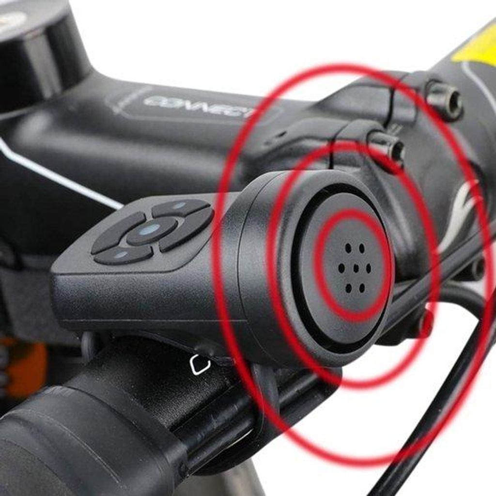 120dB Fahrradhorn – 4 Tonauswahl + Warnsignal – Ladebar Wasserfest – Für Fahrrad & E-Bike