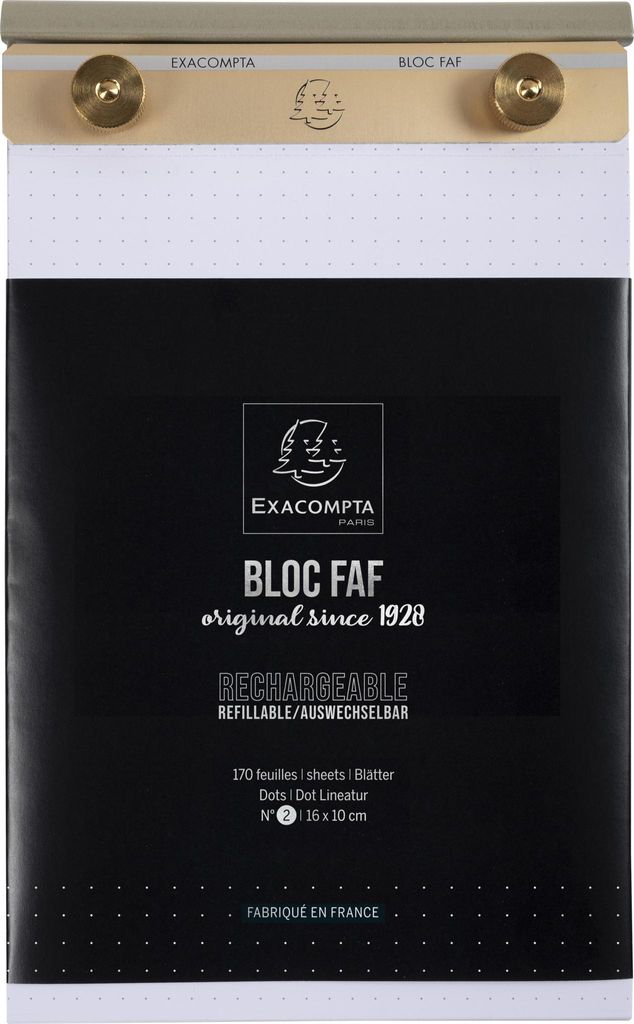 Exacompta Block FAF 16x10cm, Nr. 2 Dots - 12122E Produktbild 