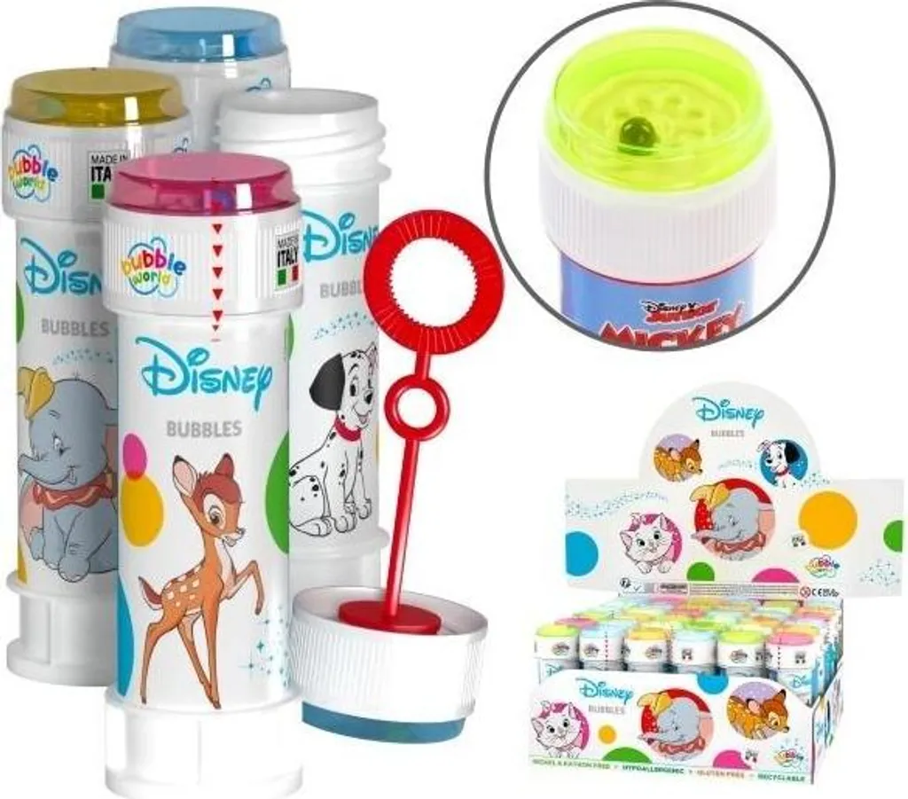 Bulles de savon Disney Baby 36 pièces flacons de 60ml avec jeu de fête