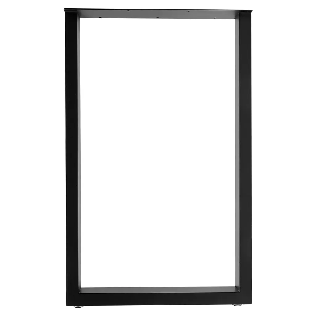 Pieds de Table Noirs 200kg - Structure Acier Renforcée pour Plateau - 7
