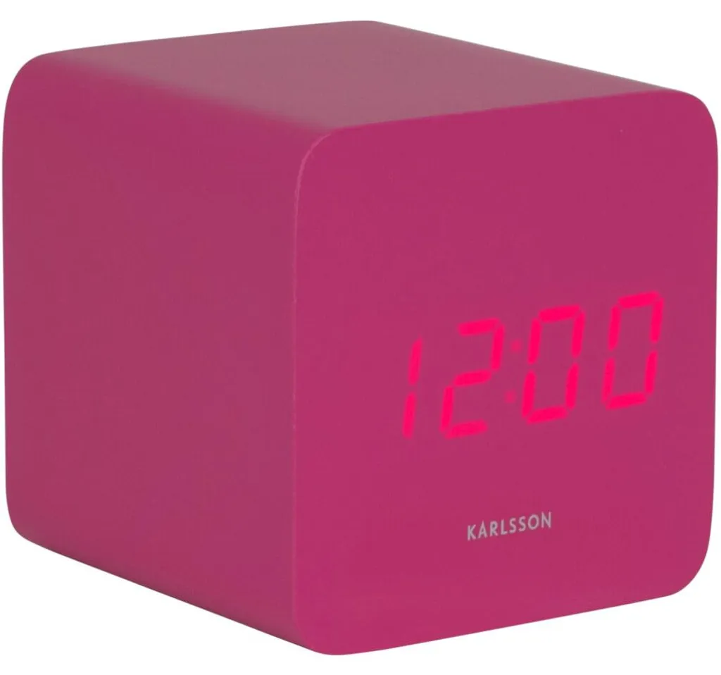Réveil à Aiguilles Carré Rose Karlsson Spry Square - Petit Format 6cm