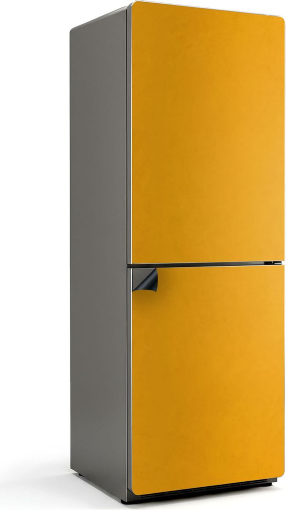 Hellorange Farbe – Magnetische Kühlschrank Abdeckung – Dekorfolie magnetisch Küche – Kühlschrank Magnet Deko – selbstklebende Magnettafe...