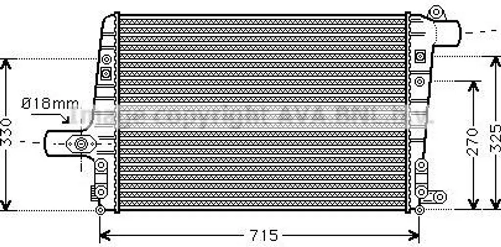 Échangeur Turbo AVA AI4136 Haute Performance - Audi A6 4B 4B0145805A OE