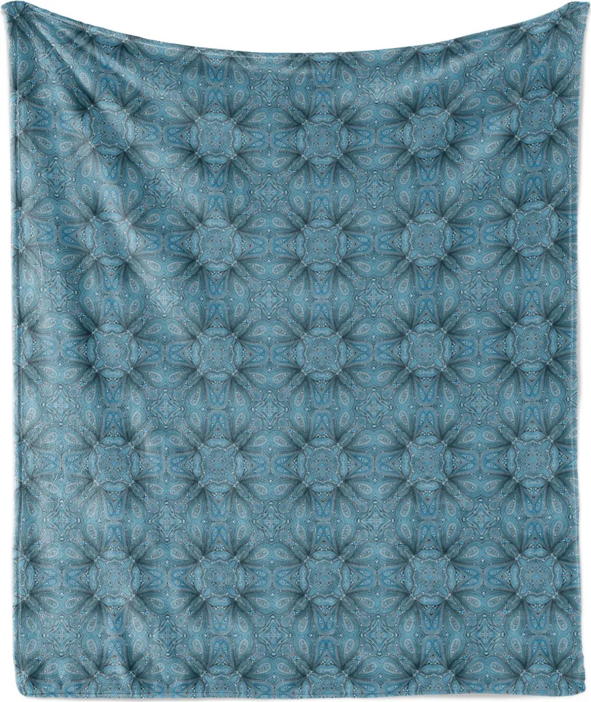 Coperta Plaid ABAKUHAUS 125x175 cm | Pile Flanella Morbida a Mosaico
