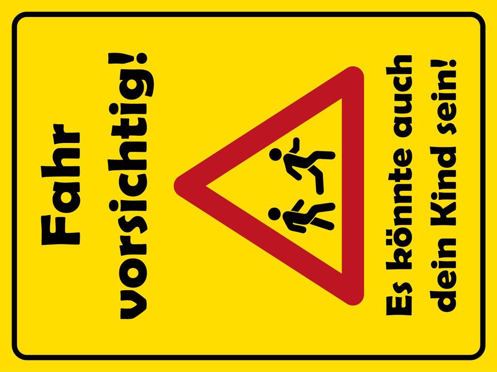 vianmo Holzschild 40x30 cm Fahr Vorsichtig Es könnte dein Kind sein Schild