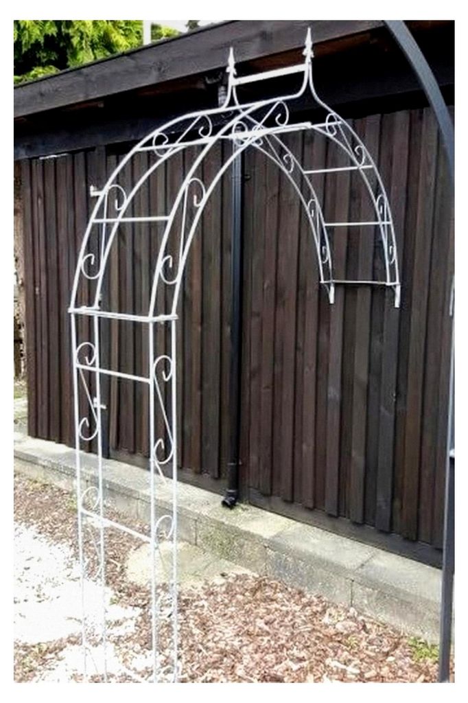 Wandrosenbogen aus 10mm massivem Eisen, verzinkt, B: 160cm