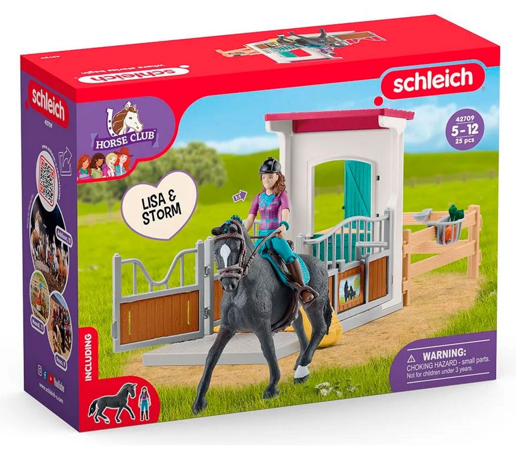 schleich HORSE CLUB Pferdebox mit Lisa & Storm - 42709, Produktbild 