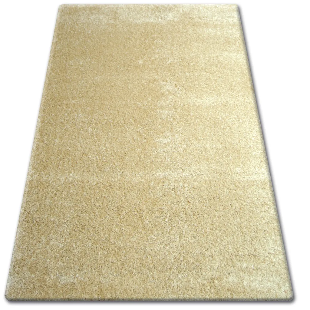Tapis de Chambre Shaggy Narin Jaune Doré 80x150 pour une Deco Cosy