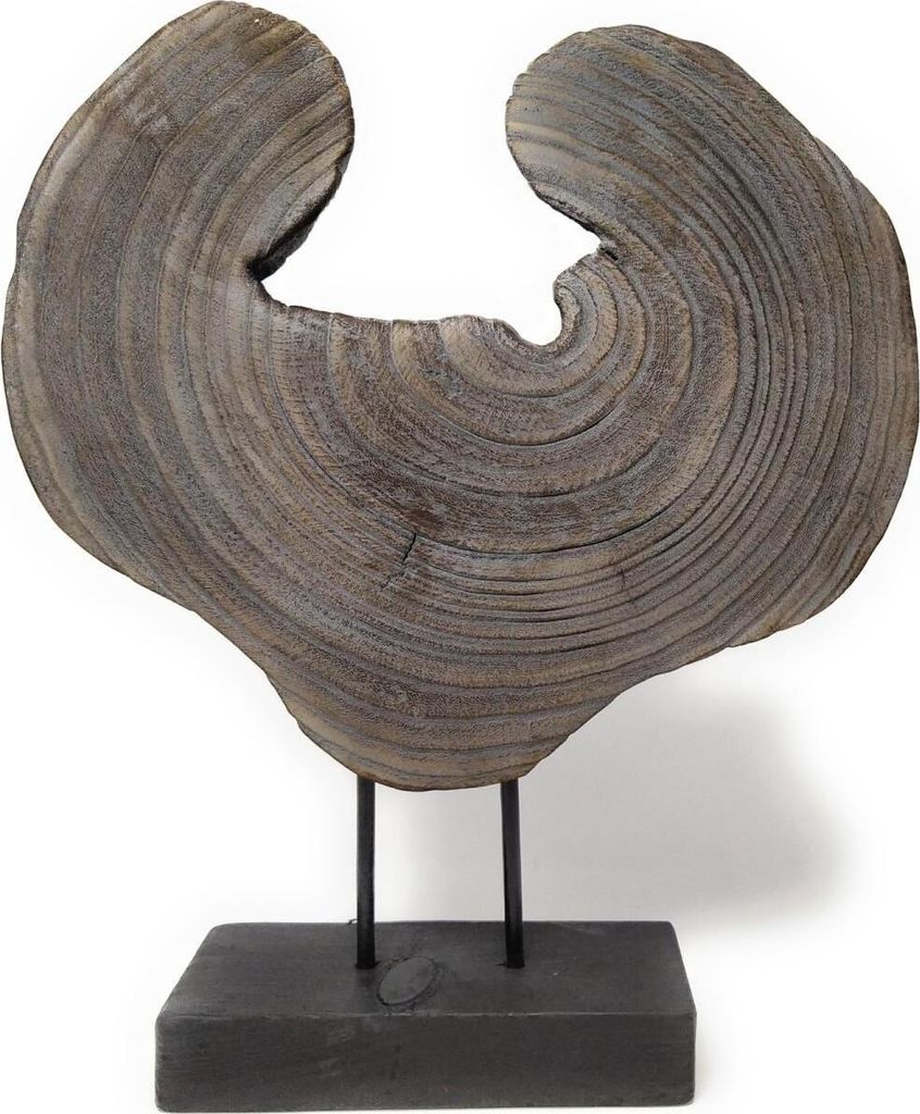 Dekoobjekt WOOD ART 1 grau braun H. 39cm B. 34cm aus Holz Hendriks WA
