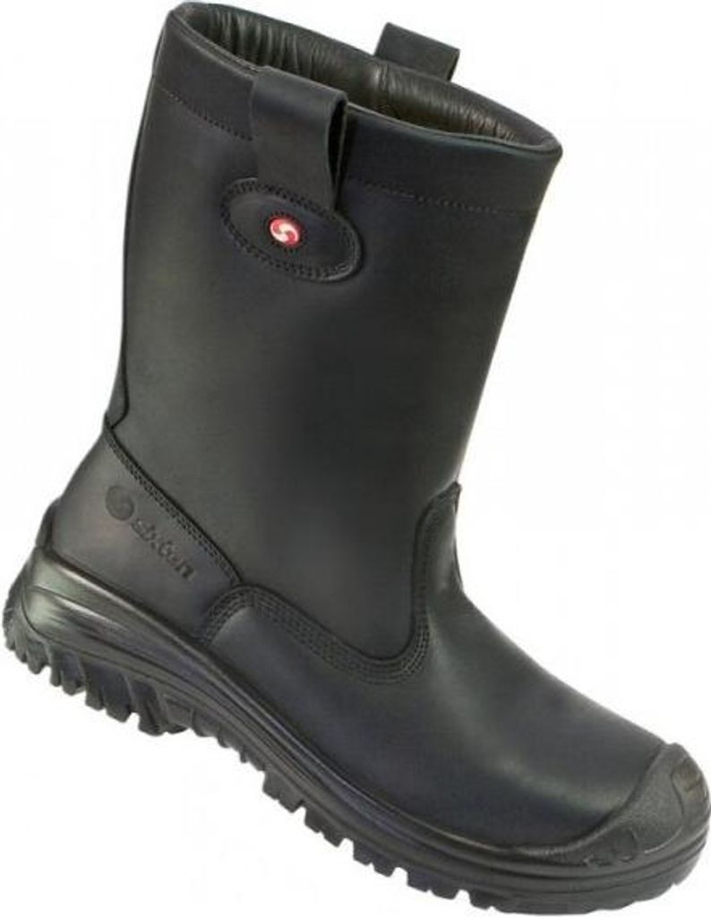 Sixton Peak Work Boot Montana S3 Schwarz Wolle gefüttert Größe 43
