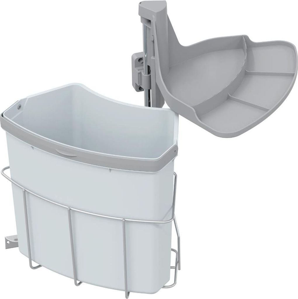 Abfallcenter Nr. 1 Schwenkeimer Junior 18 Liter grau