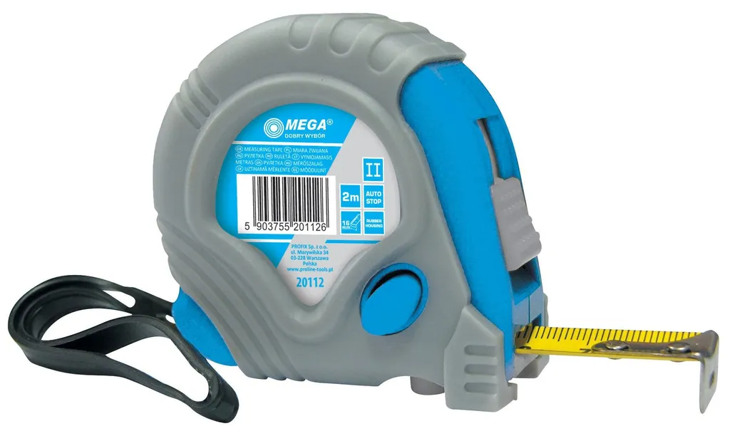 Mètre à ruban 10m triple verrouillage avec boîtier antichoc 10m x 32mm