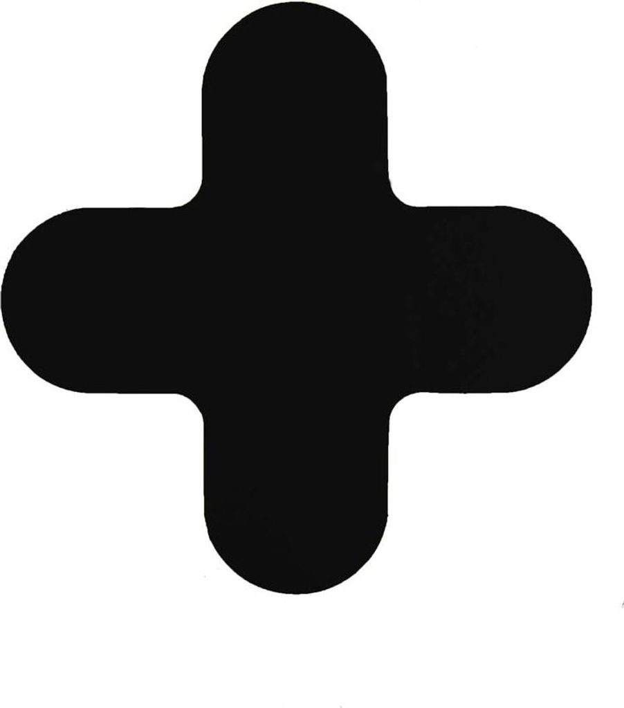 X - Stück - Anti - Rutsch Schwarz 29 x 29 cm Anti - Rutsch - Bodenaufkleber - Schwarz - Anti - Rutsch - Polyvinyl chloride (PVC) - 0,78 mm - Innen...