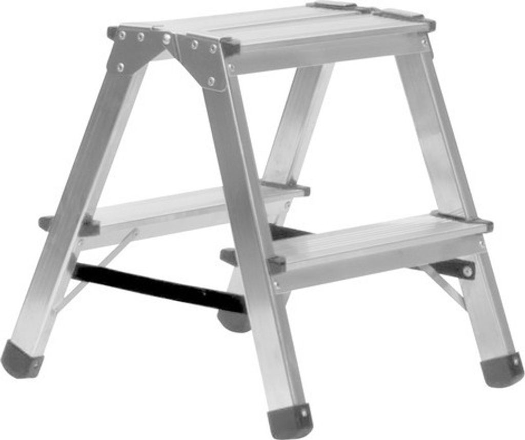 Hliníkové schůdky oboustranné 2 x 2 KAISERTHAL, do 150 kg Obrázek produktu 