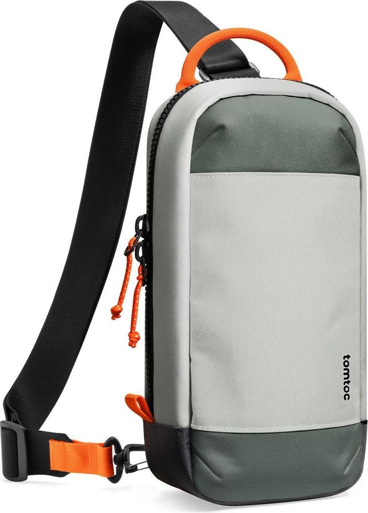 Tomtoc Tasche Case für Nintendo Switch 2 Sling Bag, Rundumschutz Tragetasche für Switch Konsole und Spiele, Grau