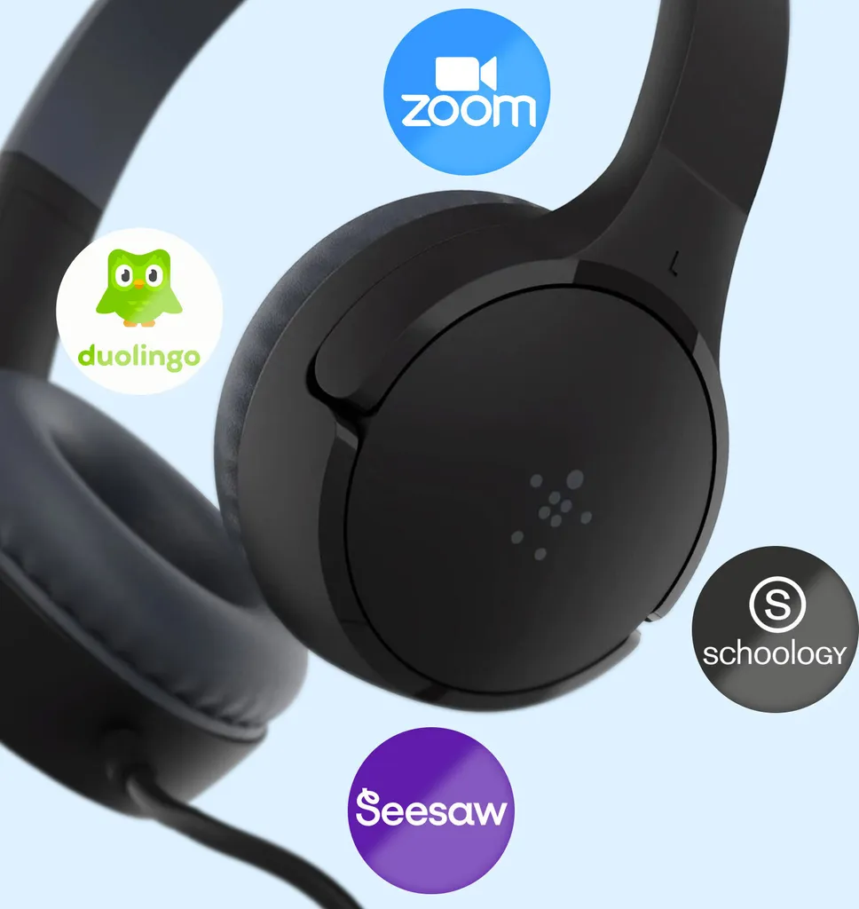 Belkin Soundform Mini Cuffie per Bambini 85dB - Sicurezza e Comfort AUD004btBK - 15