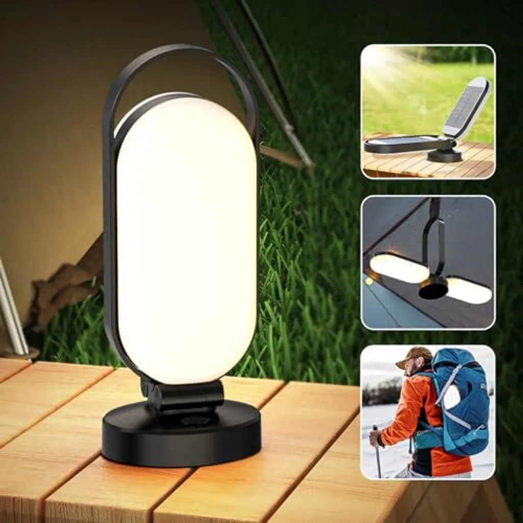 Lampada LED Hapfish per Famiglie - 5000mAh Solare e Sicura