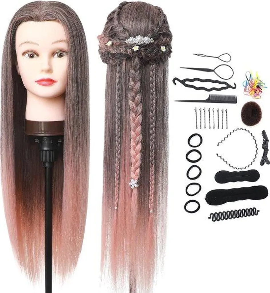 Accessoire de coiffure perruque synthétique pour apprentissage pro
