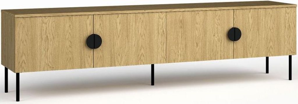 Breiter TV-Ständer 200 cm MOSQURA – Baltische Eiche
