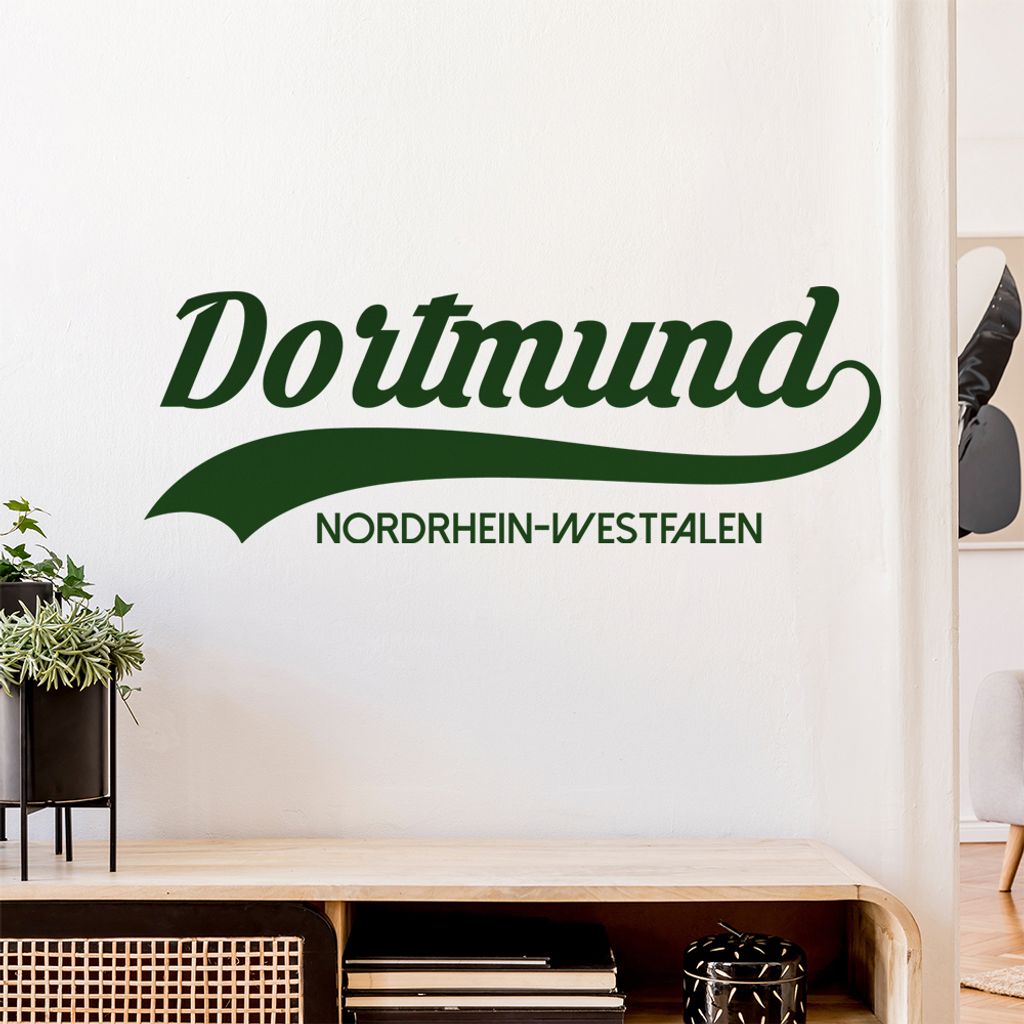 Dortmund Nordrhein-Westfalen Wandtattoo Wandaufkleber Wall Sticker - Dekoration, Küche, Wohnzimmer, Schlafzimmer, Badezimmer