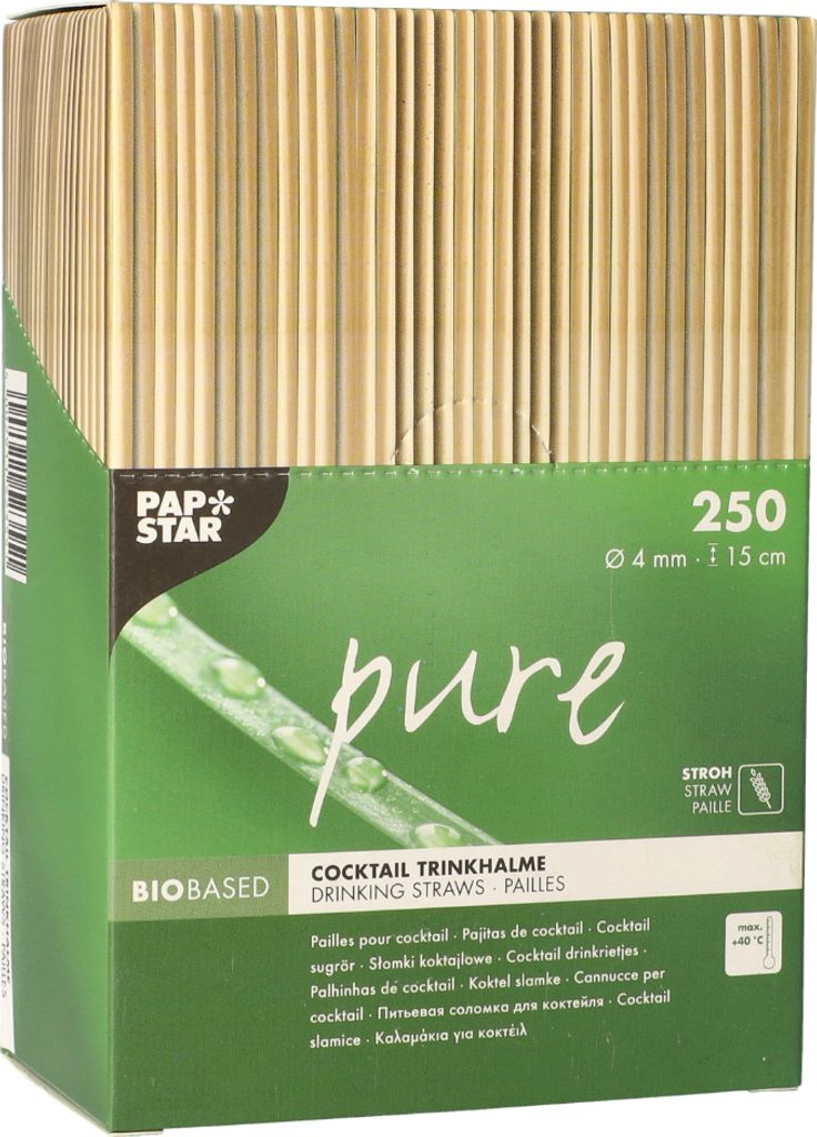 Papstar Cocktail Trinkhalme Stroh Obrázok produktu 