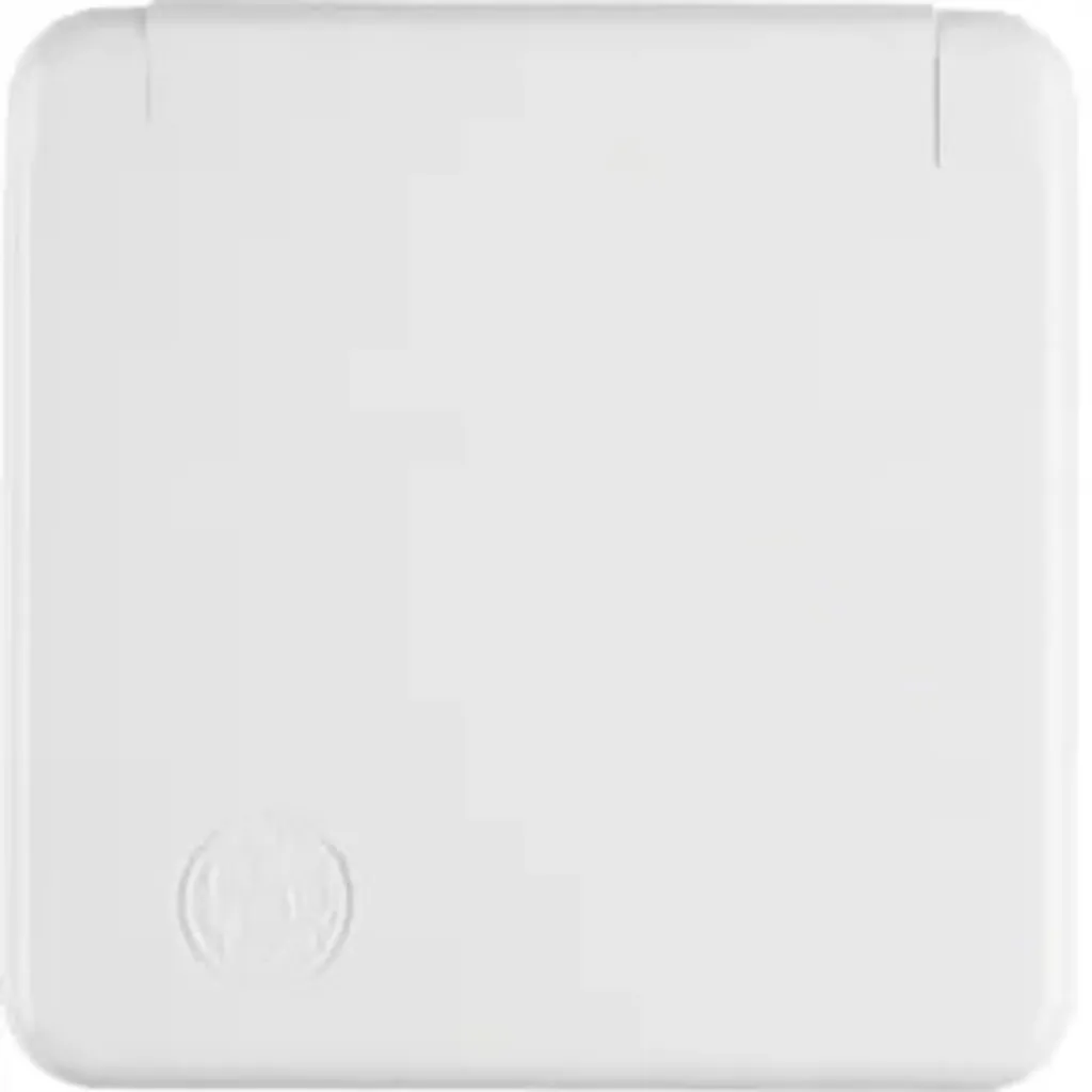 Prise étanche IP44 Berker 421109 avec couvercle rabattable brillant