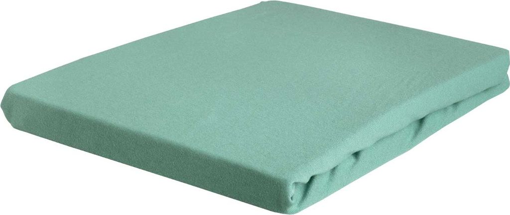 Jersey-Spannbettlaken - Mint - Baumwolle - 90 x 200 cm