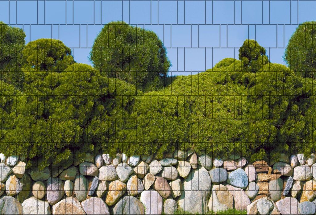 Bedruckter Sichtschutz MALLORCA Zaun Sichtschutzstreifen 2,5m x 1,8m