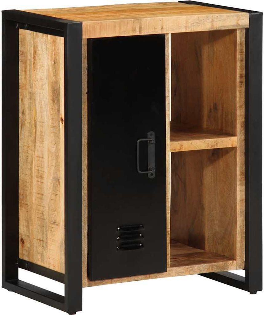Sideboard 55x35x70 cm Raues Mangoholz